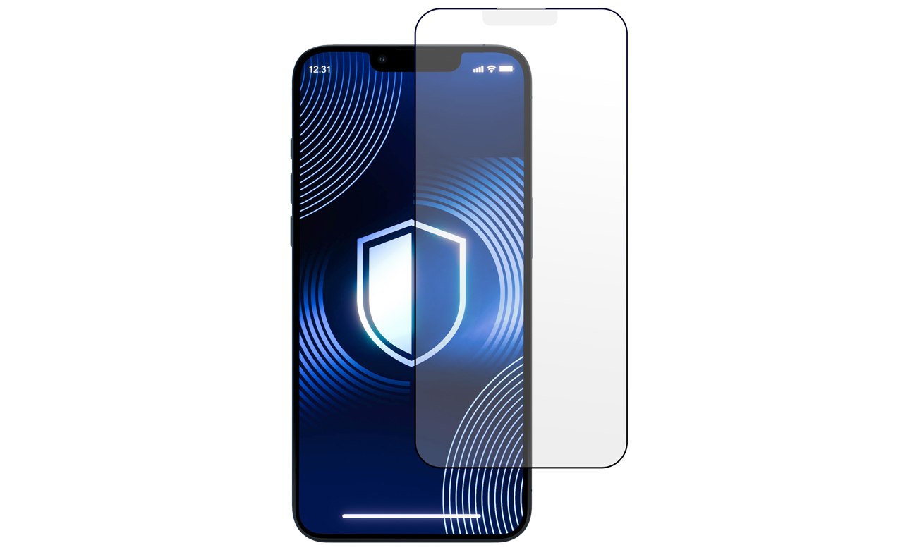 Szkło hartowane 3mk HardGlass Matt Max do iPhone 13/13 Pro/14 - Grafika
