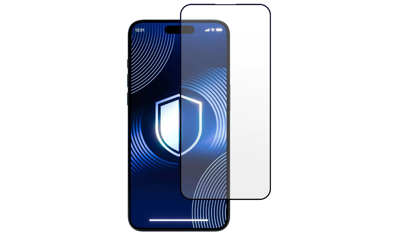 Szkło hartowane 3mk HardGlass Matt Max do iPhone 15 Plus - Grafika