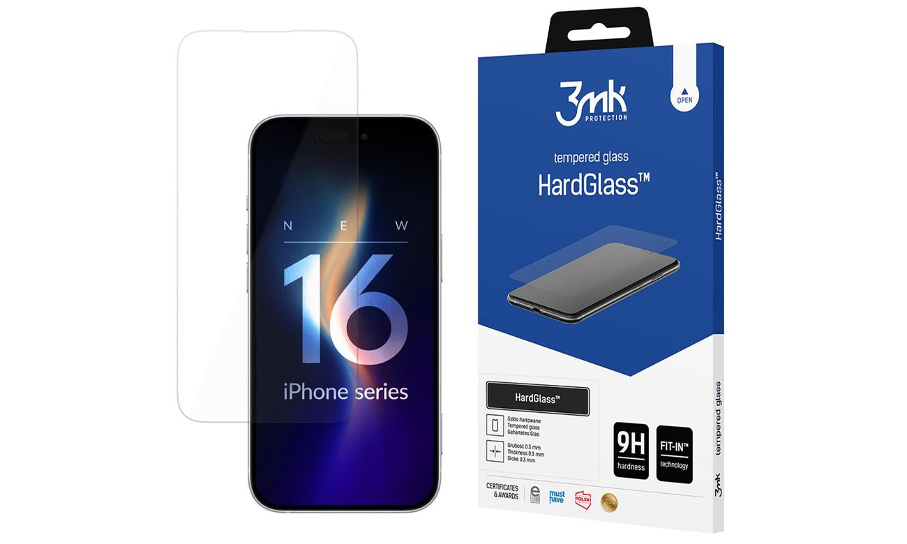 3mk HardGlass Schutzglas für iPhone 16 Pro