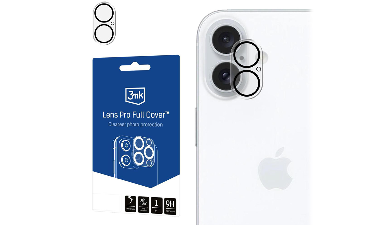 3mk Lens Pro Full Cover für iPhone 16 /16 Plus