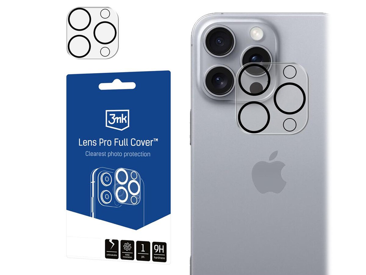 3mk Lens Pro Full Cover für iPhone 16/16 Plus