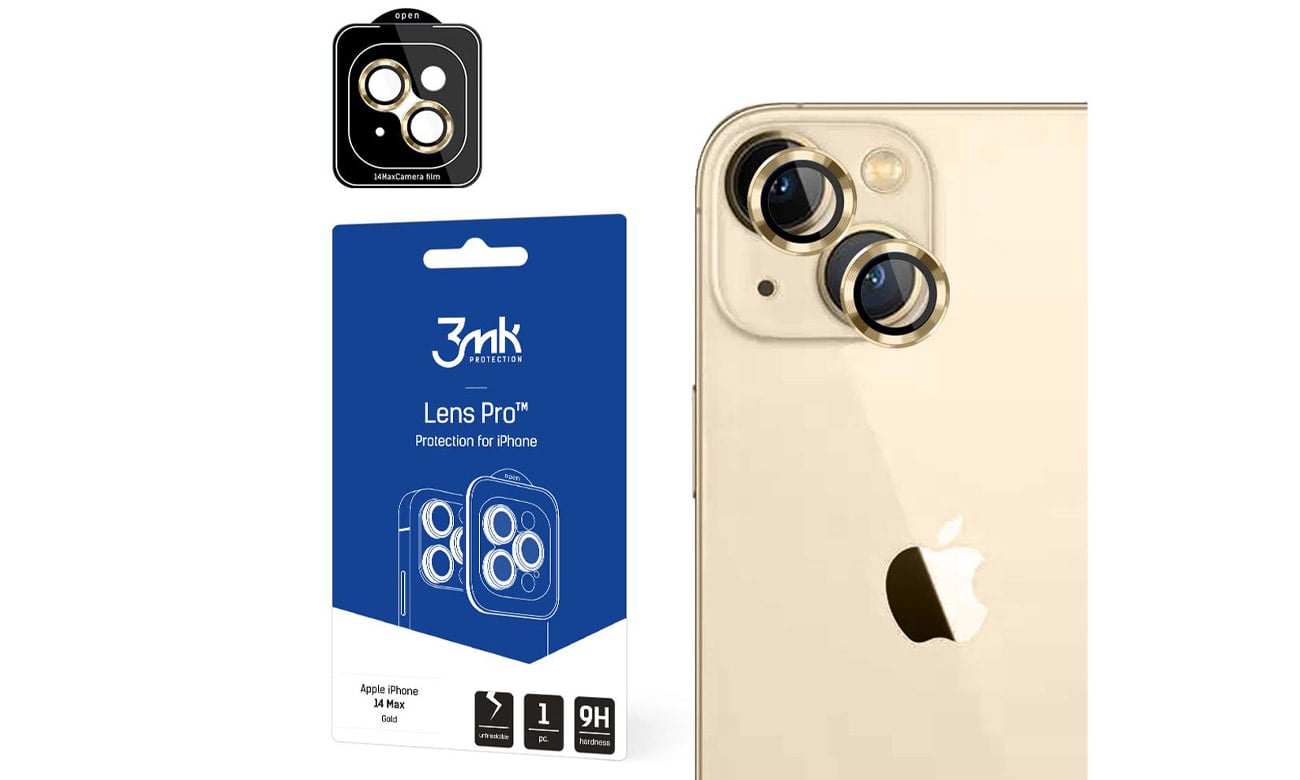 3 mk Lens Protection Pro do iPhone 14 Plus gold