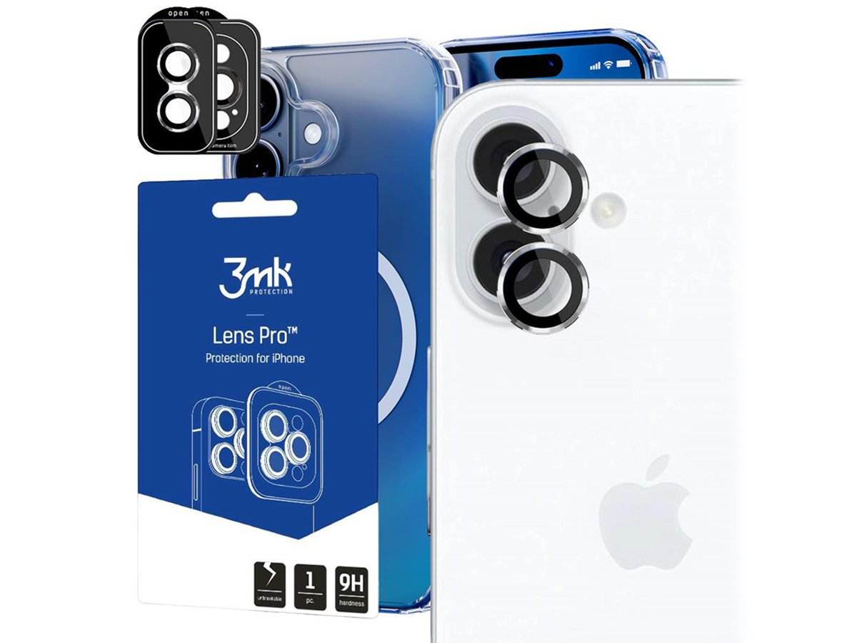 3mk Lens Protection Pro für iPhone 16 /16 Plus Silber