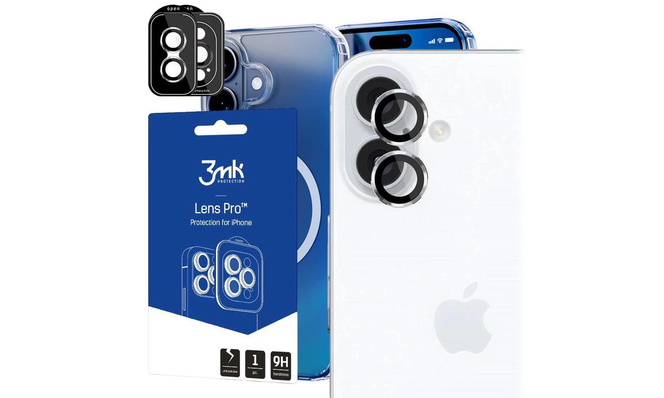 3mk Lens Protection Pro für iPhone 16 /16 Plus Silber