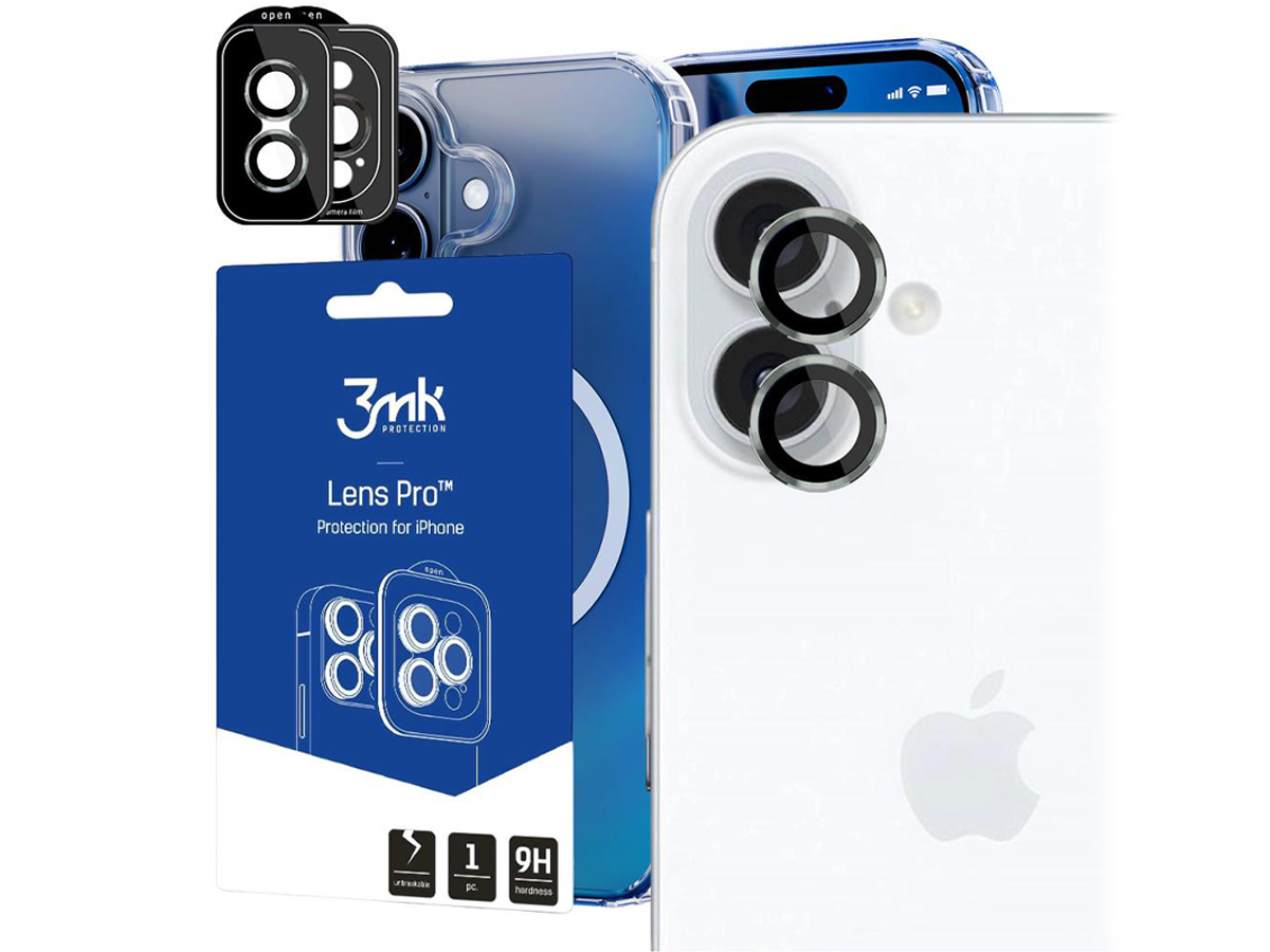 3mk Lens Protection Pro für iPhone 16 /16 Plus Silber