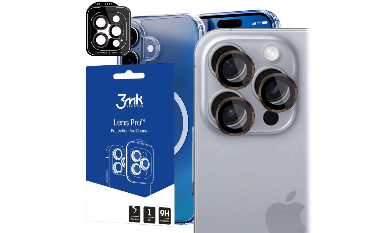 3mk Lens Protection Pro do iPhone 16 Pro/16 Pro Max Rose Brown