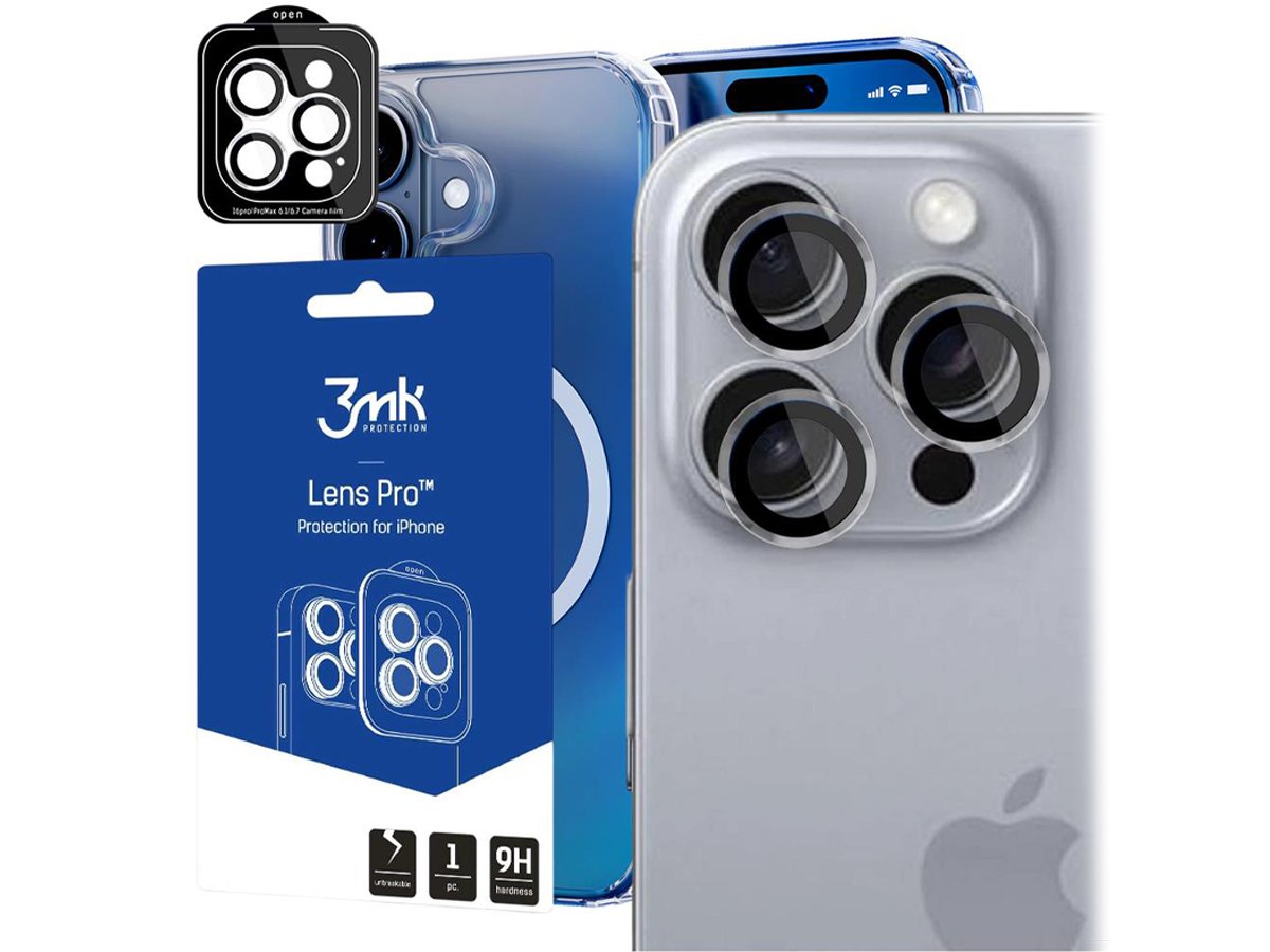 3mk Lens Protection Pro für iPhone 16 /16 Plus Silver