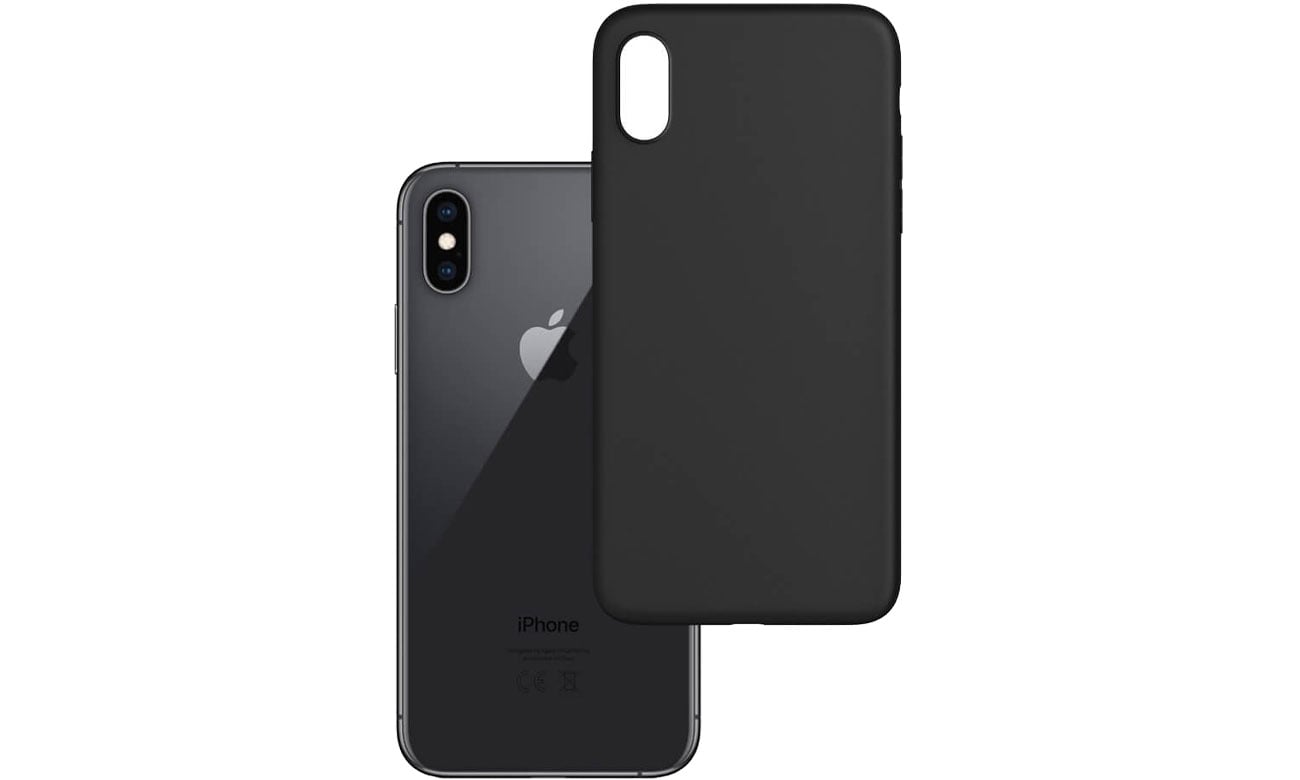Etui 3mk Matt Case do iPhone X/XS czarny 5903108232036
