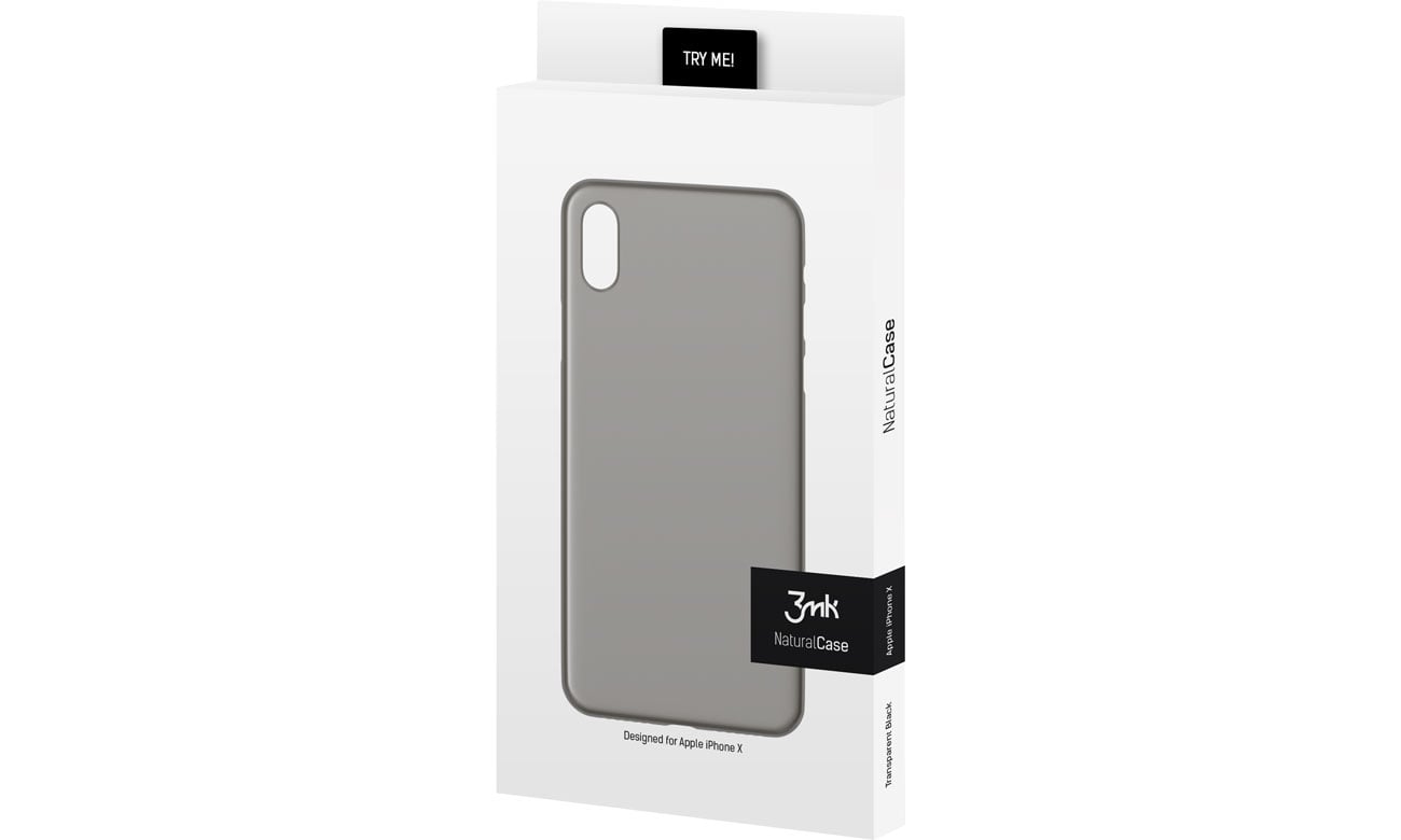 3mk Natural Case do iPhone X Black