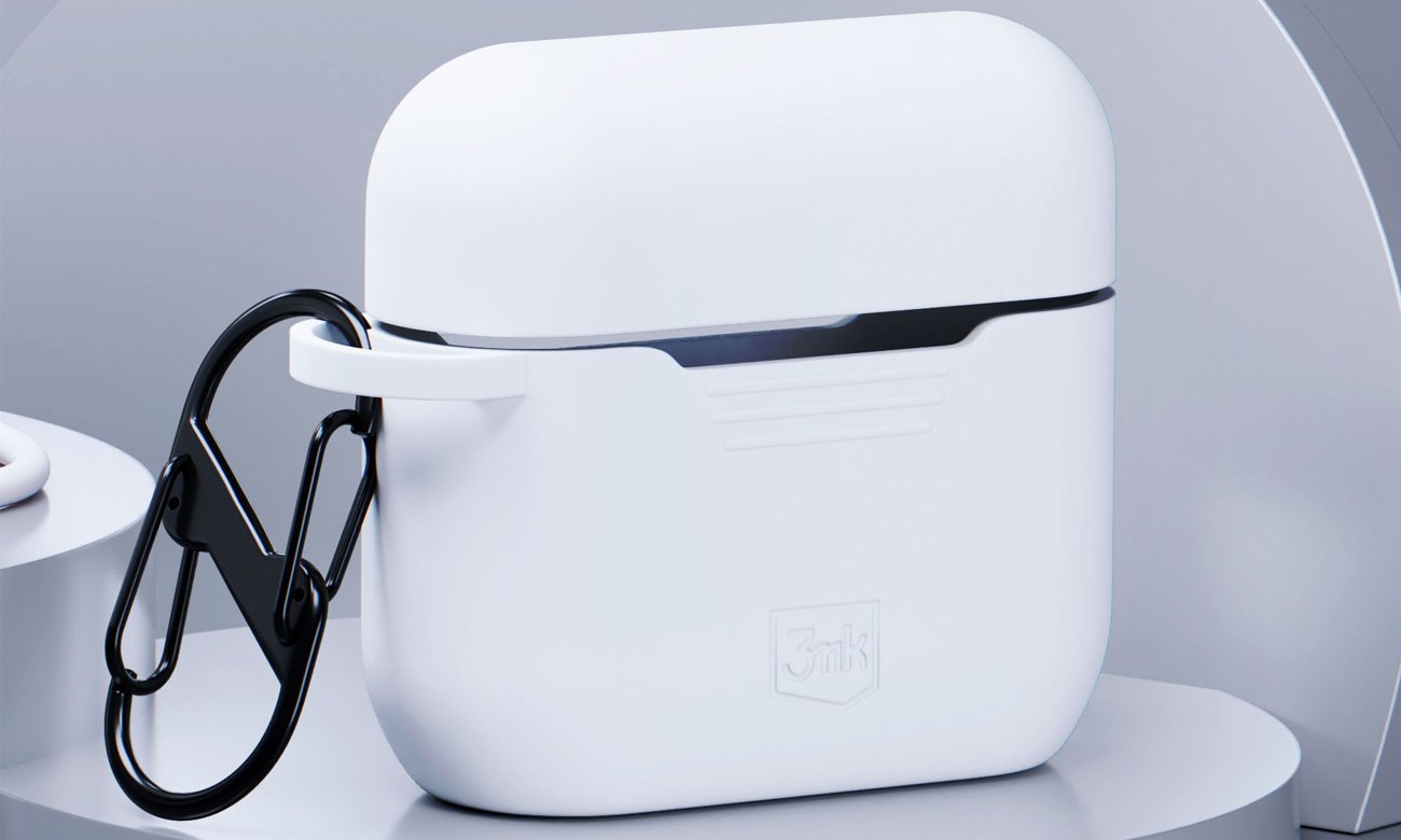 Etui Elago Silicone Hang Case do Apple AirPods 4. generacji Nightglow Blue - Widok od przodu pod kątem