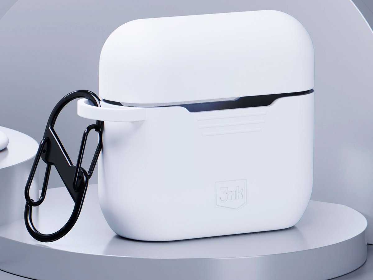 Etui Elago Silicone Hang Case do Apple AirPods 4. generacji Nightglow Blue - Widok od przodu pod kątem