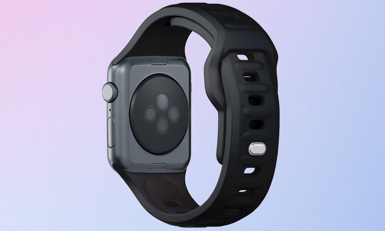 3mk Silicone Watch Strap für Apple Watch 38/40/41 mm in Schwarz