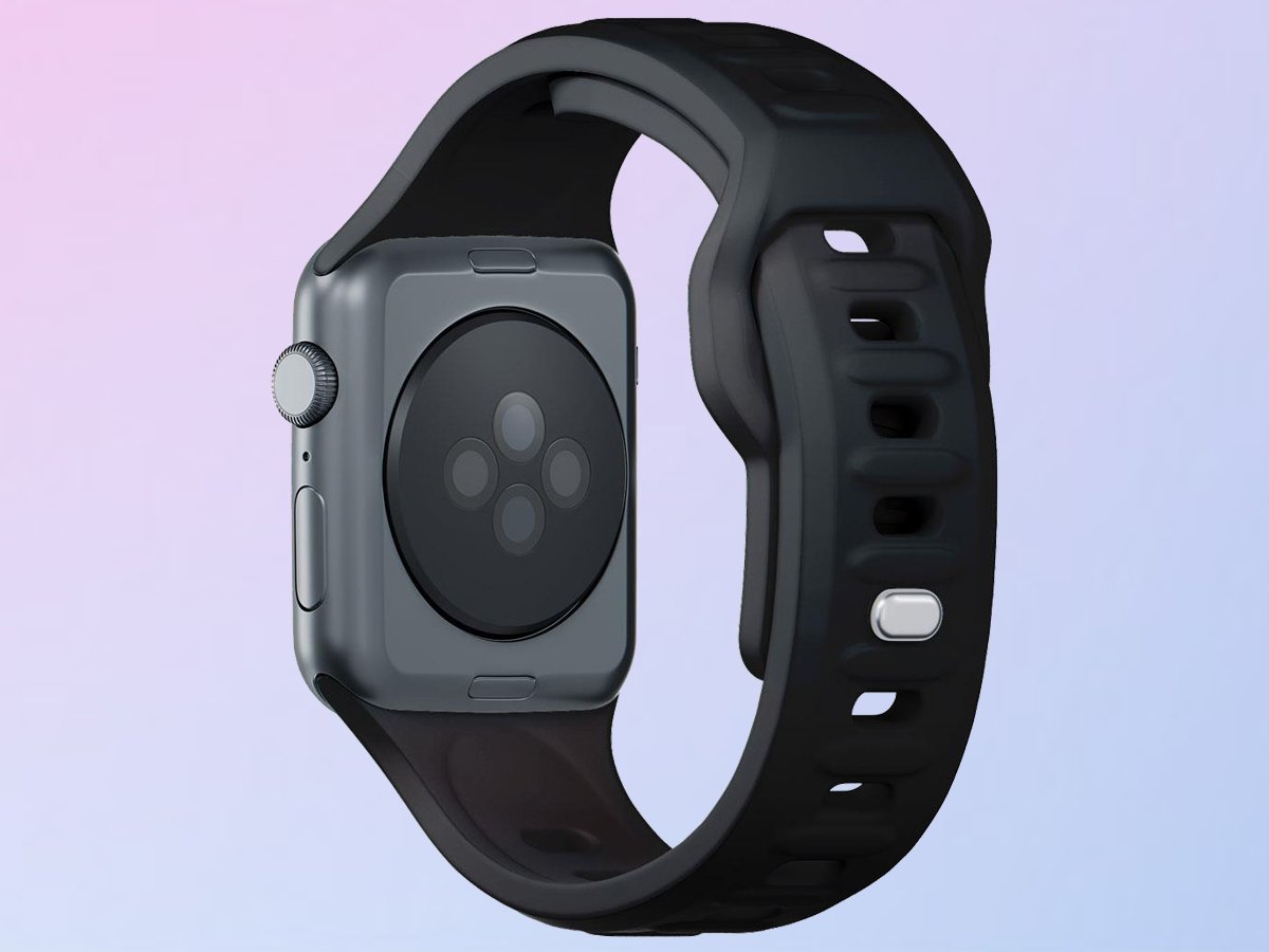 3mk Silicone Watch Strap für Apple Watch 38/40/41 mm in Schwarz