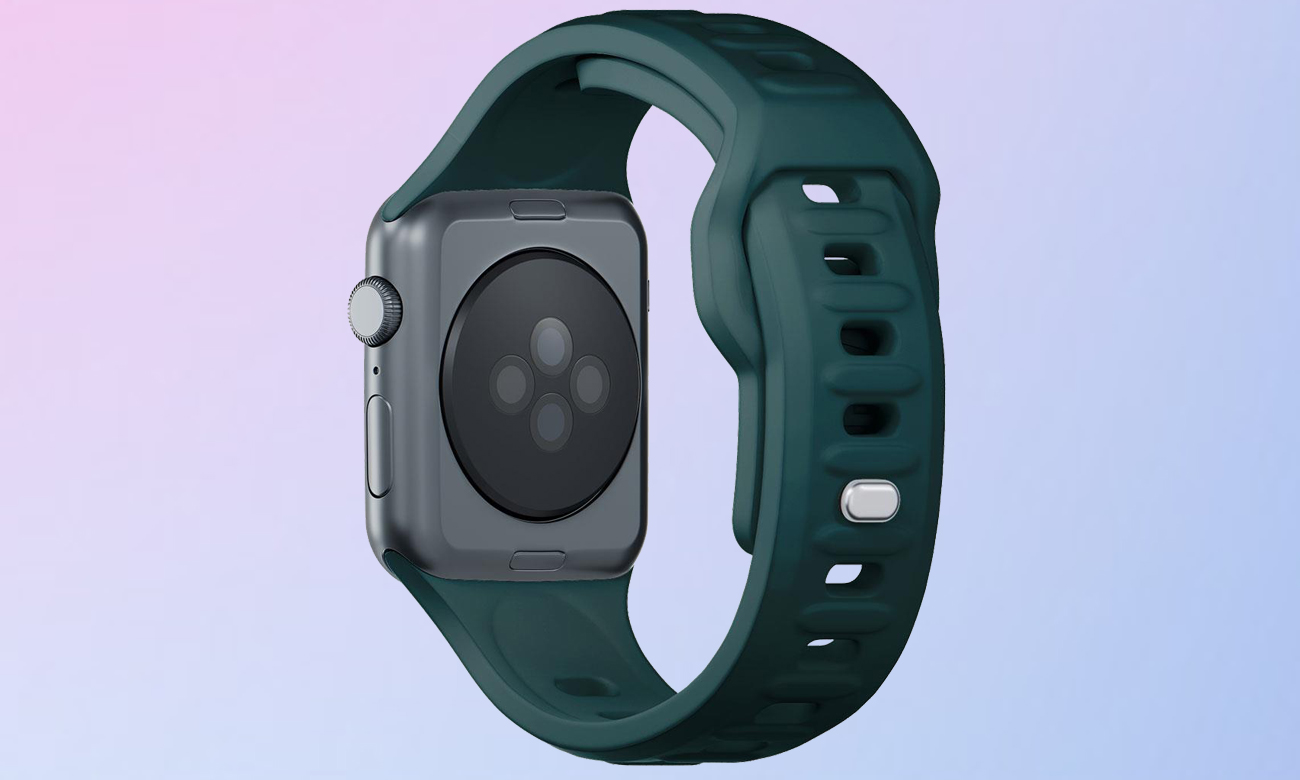 3mk Silicone Watch Strap für Apple Watch 38/40/41 mm in Evergreen