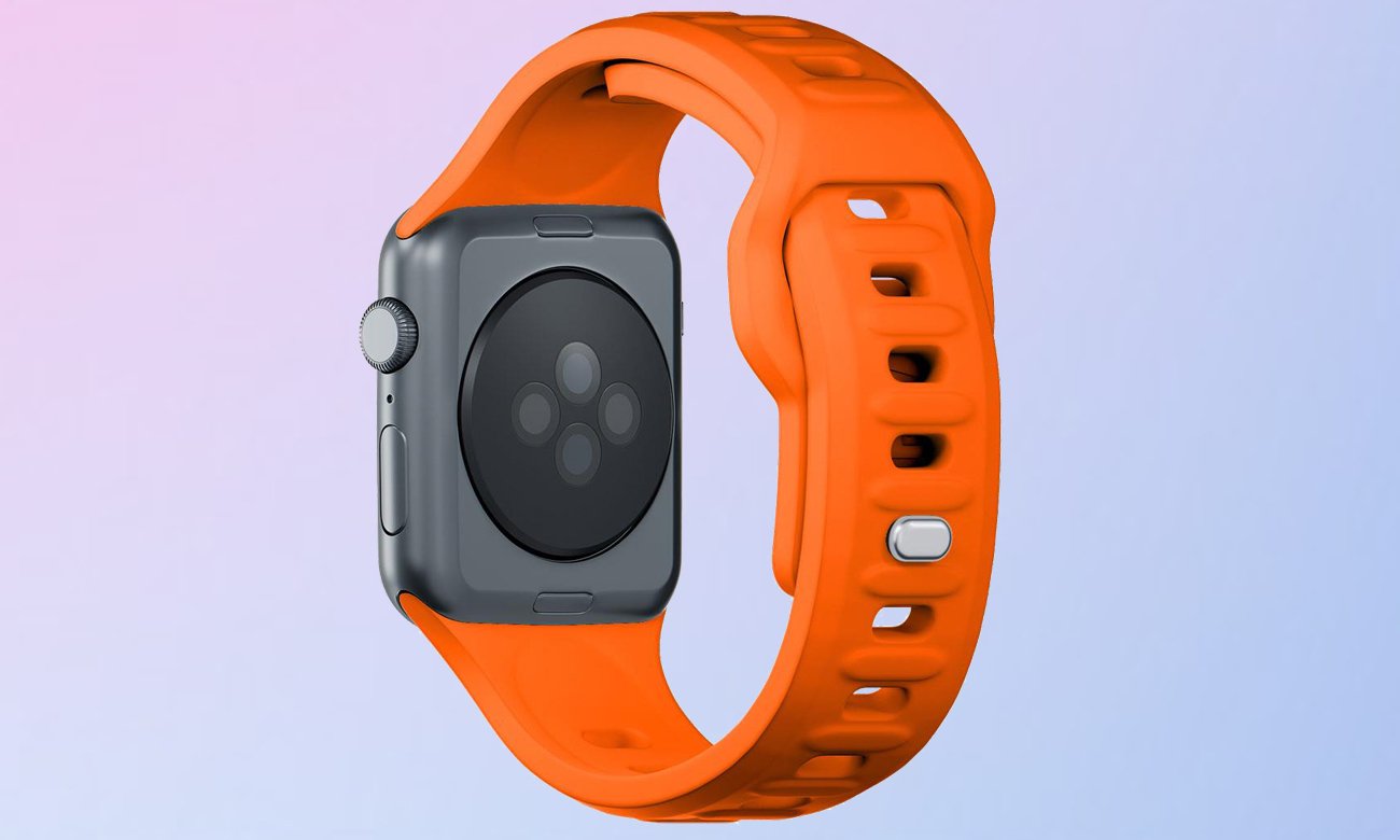 3mk Silicone Watch Strap für Apple Watch 38/40/41 mm in Orange