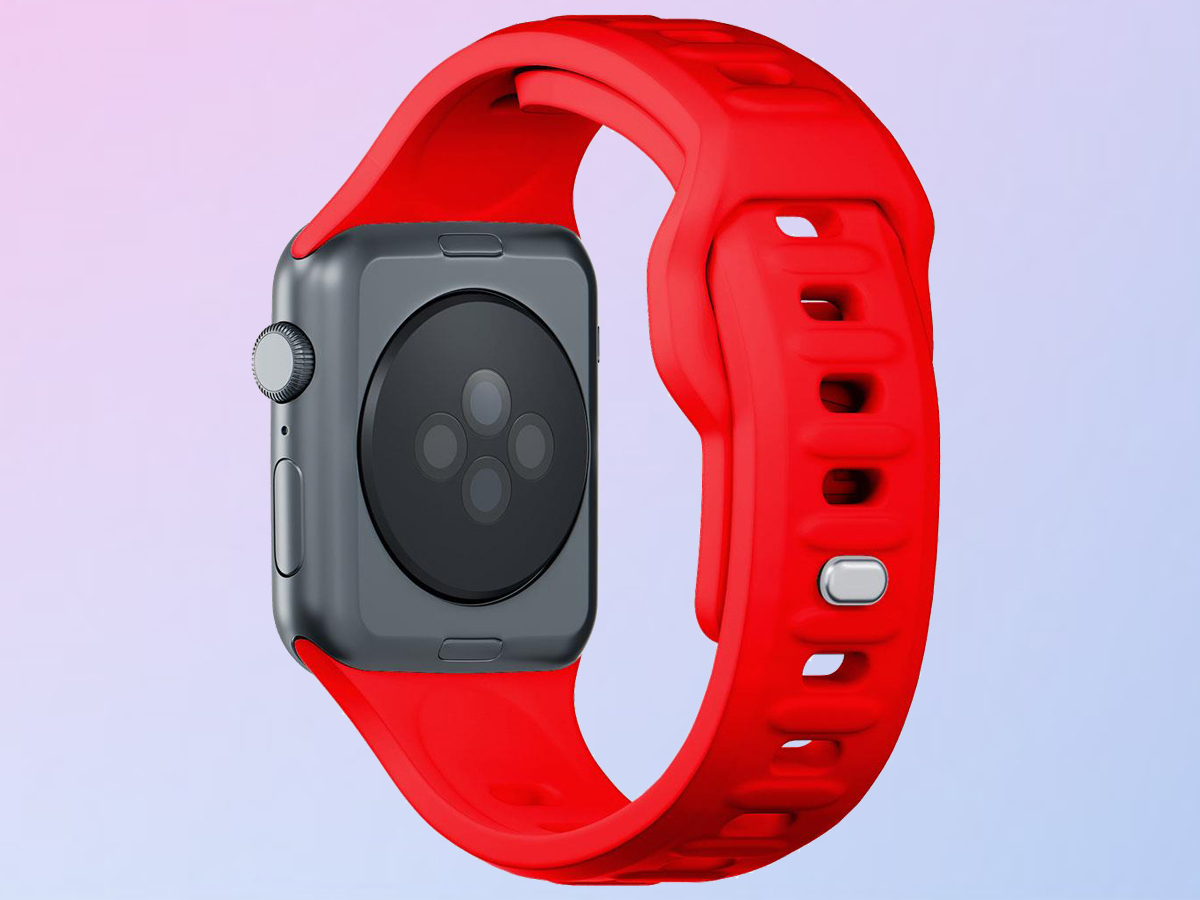 3mk Silicone Watch Strap für Apple Watch 38/40/41 mm in Rot