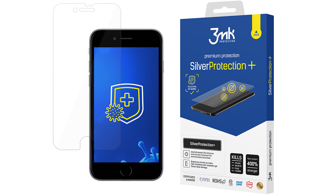 Folia / szkło na smartfon 3mk SilverProtection+ do iPhone 7/8/SE 5903108301947