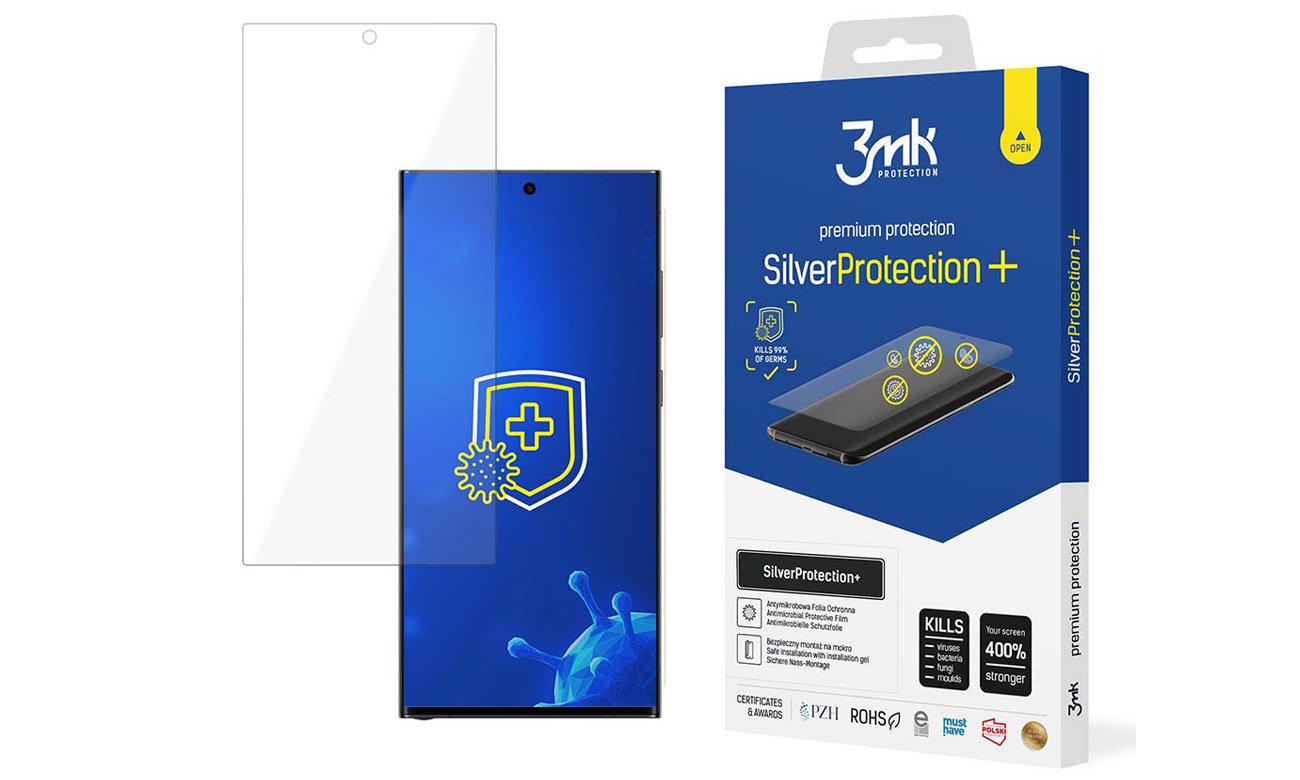 Szkło na smartfon 3mk SilverProtection+ do Samsung Galaxy S23 Ultra