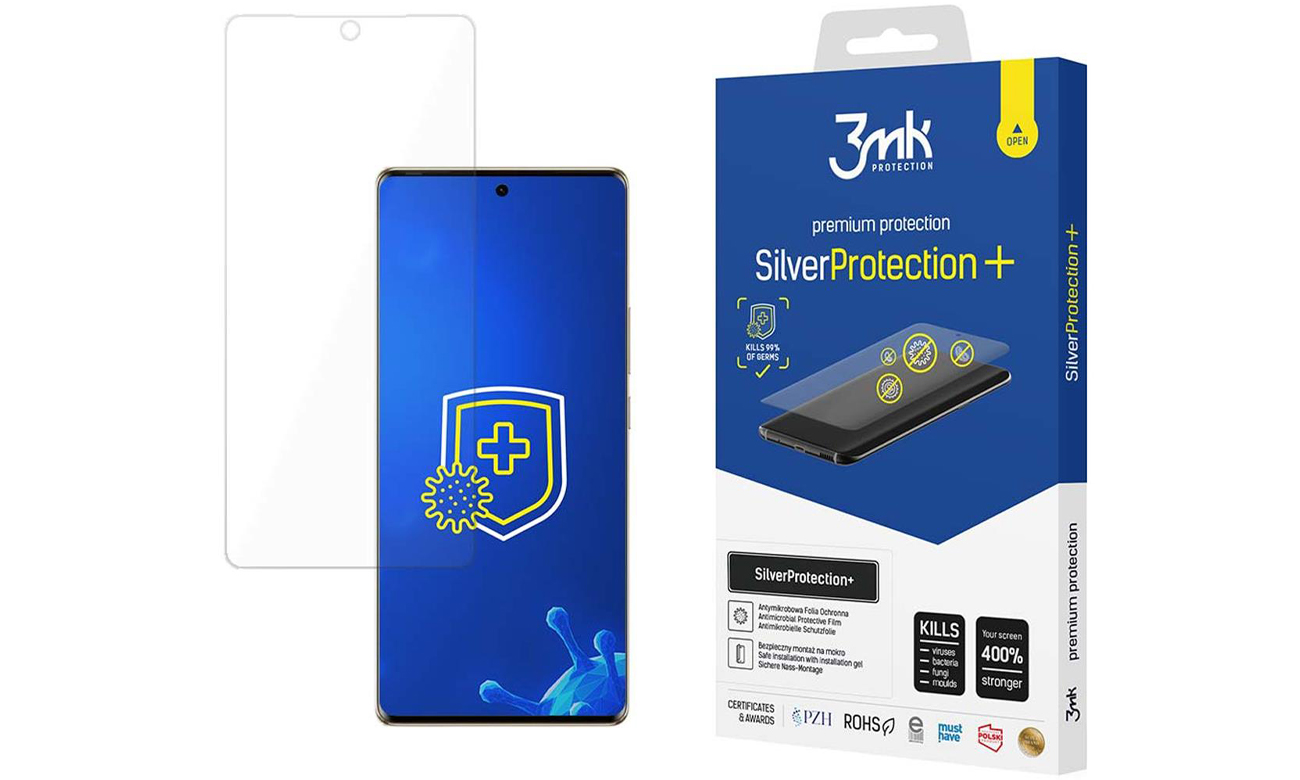 Folie / Glas für Smartphone 3mk SilverProtection+ für Tecno Spark 20 Pro+