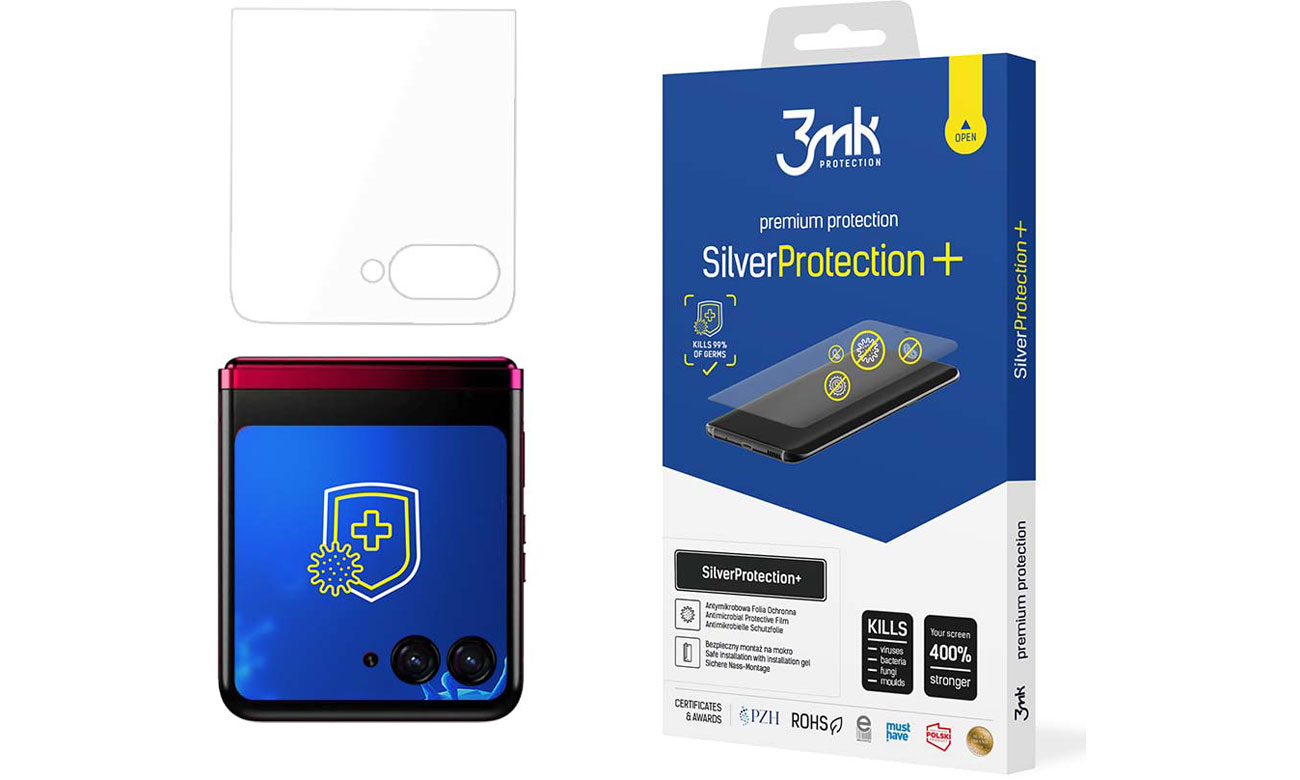 Szkło na smartfon 3mk SilverProtection+ do Motorola razr 40 ultra 5G (front)