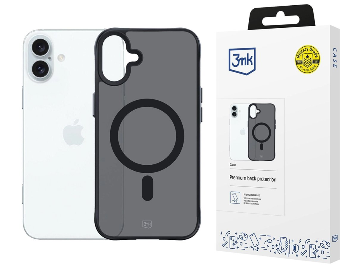 3mk Smoke MagCase für iPhone 16 Plus