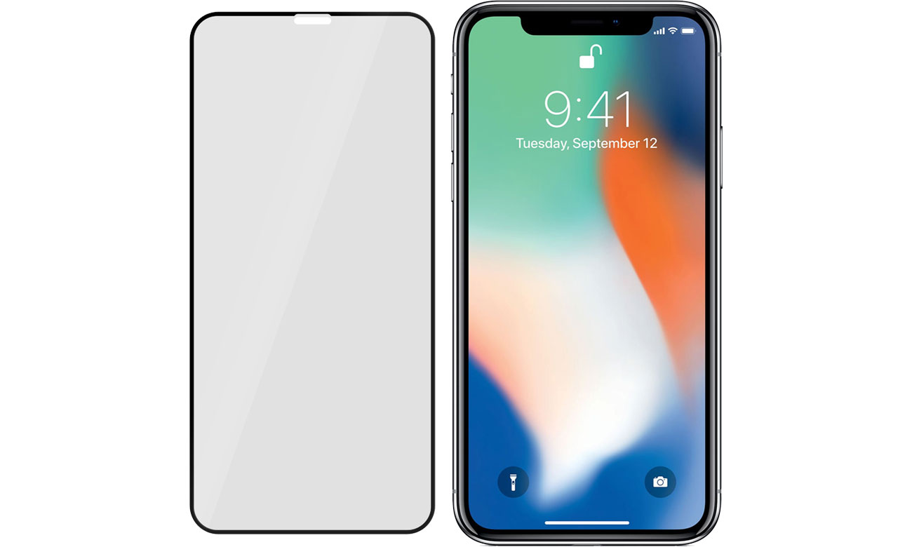 3mk Flexible Glass MAX do Apple iPhone X Black 5903108031929