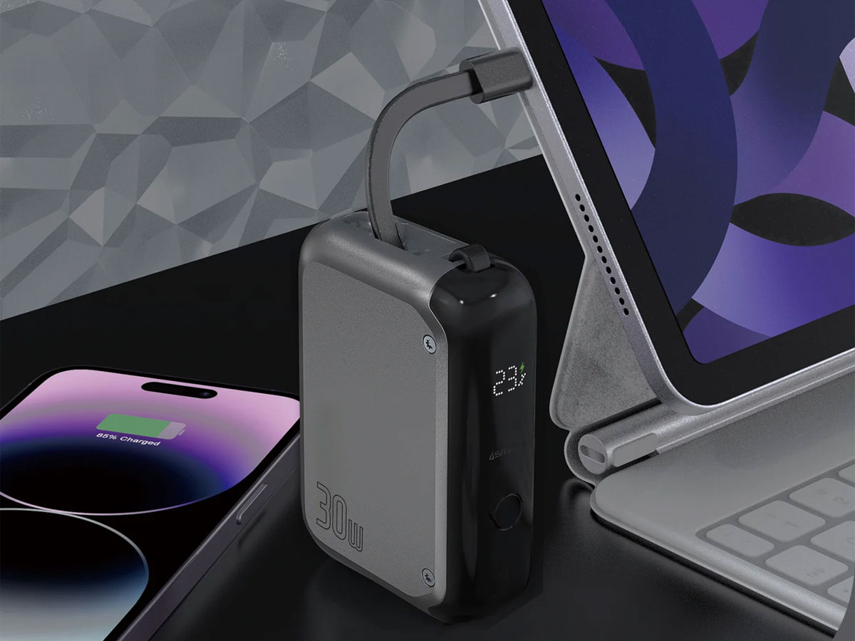 4smarts Powerbank Pocket 10000 mAh 30 W z kablem USB-C