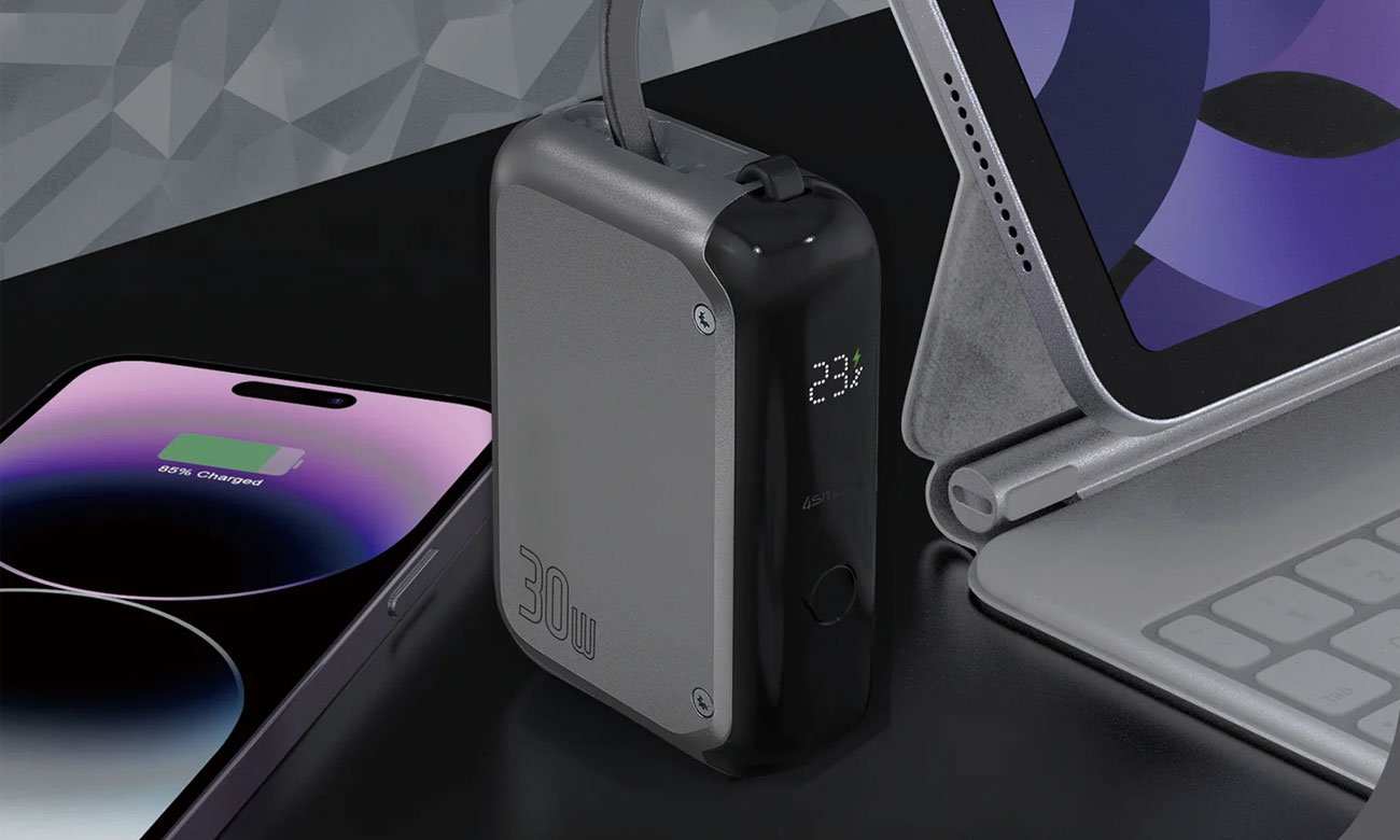 4smarts Powerbank Pocket 10000 mAh 30 W z kablem USB-C