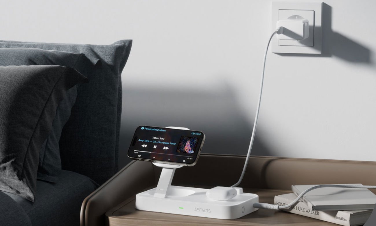 4Smarts Ładowarka indukcyjna QI2 Trident 2w1 USB-C i ładowarka 30W