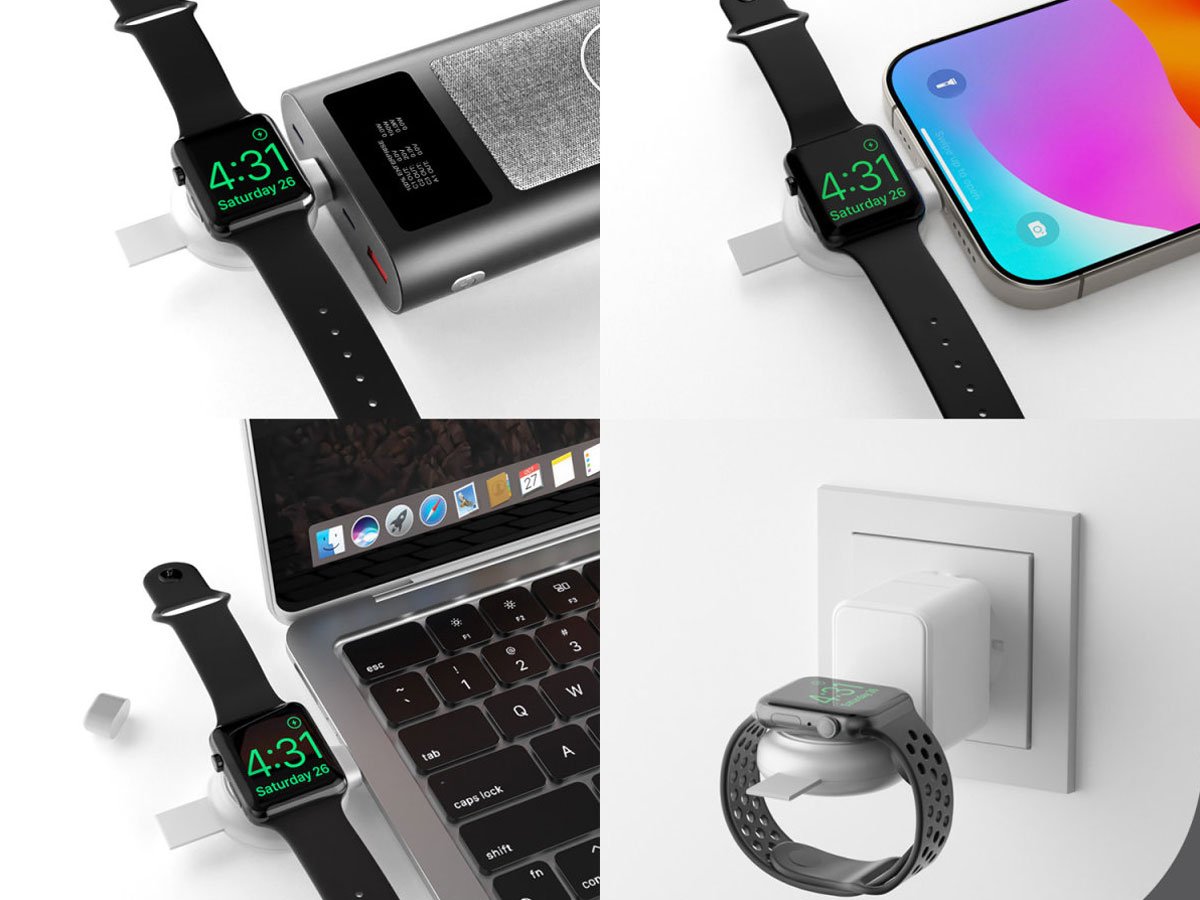 4Smarts Ładowarka indukcyjna MFI Fast Charger dla Apple Watch możliwości zasilania
