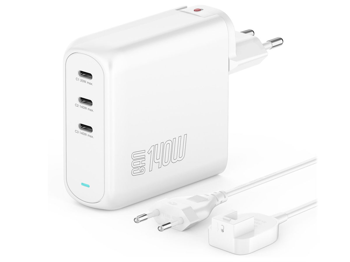 4Smarts Ładowarka sieciowa GaN Flex Pro 140W 3xUSB-C biały