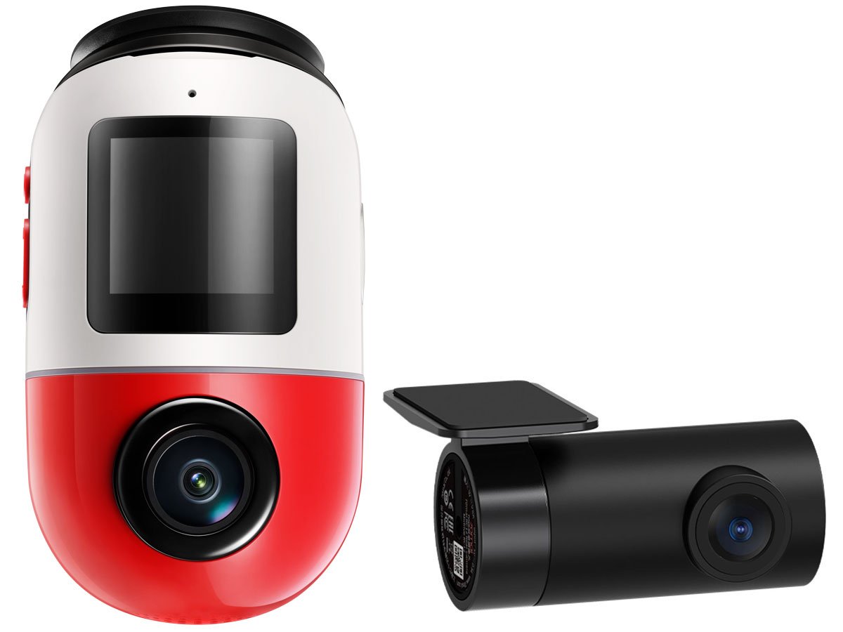 Wideorejestrator 70mai Omni X800 Dual Czerwony - Widok ogólny