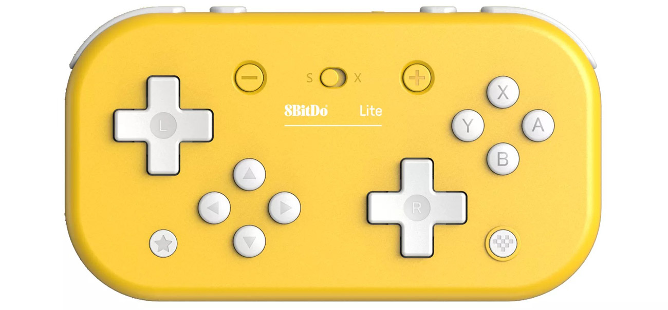 Kontroler 8BitDo Lite Bluetooth Gamepad Yellow - Widok od przodu
