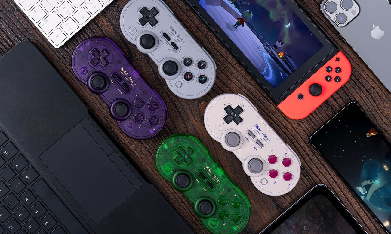 Kontroler 8BitDo PRO 2 (Hall Effect) - Grafika lifestyle