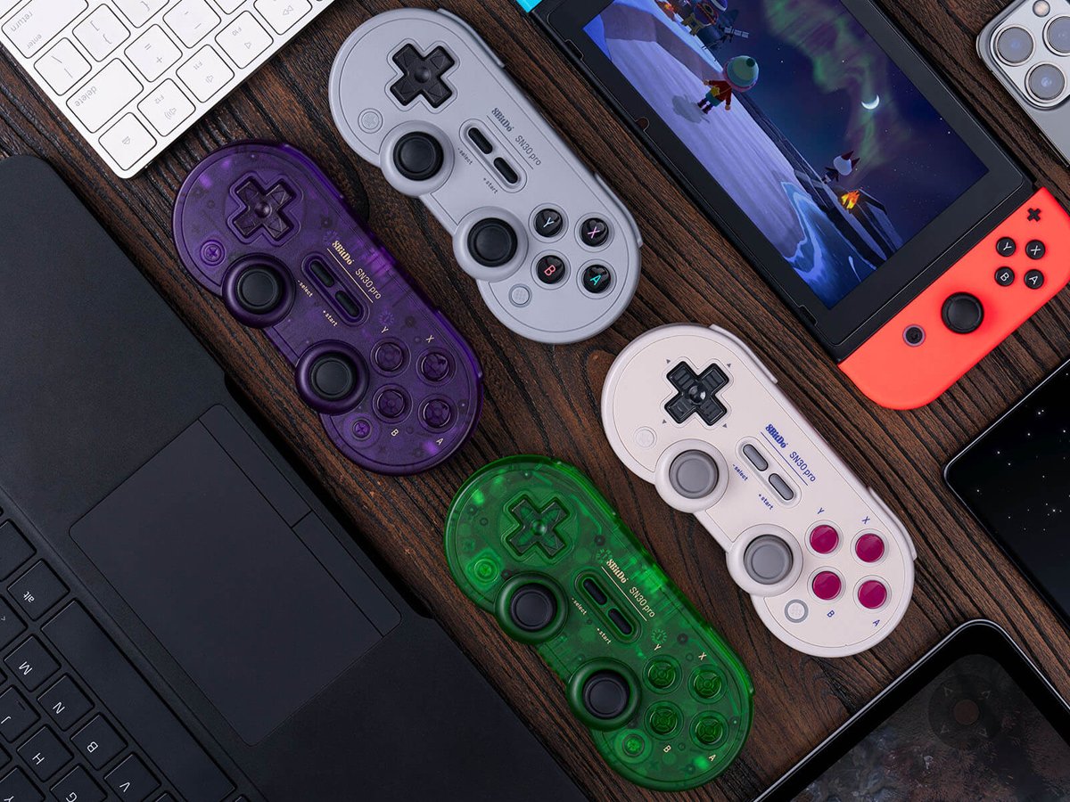 Kontroler 8BitDo PRO 2 (Hall Effect) - Grafika lifestyle