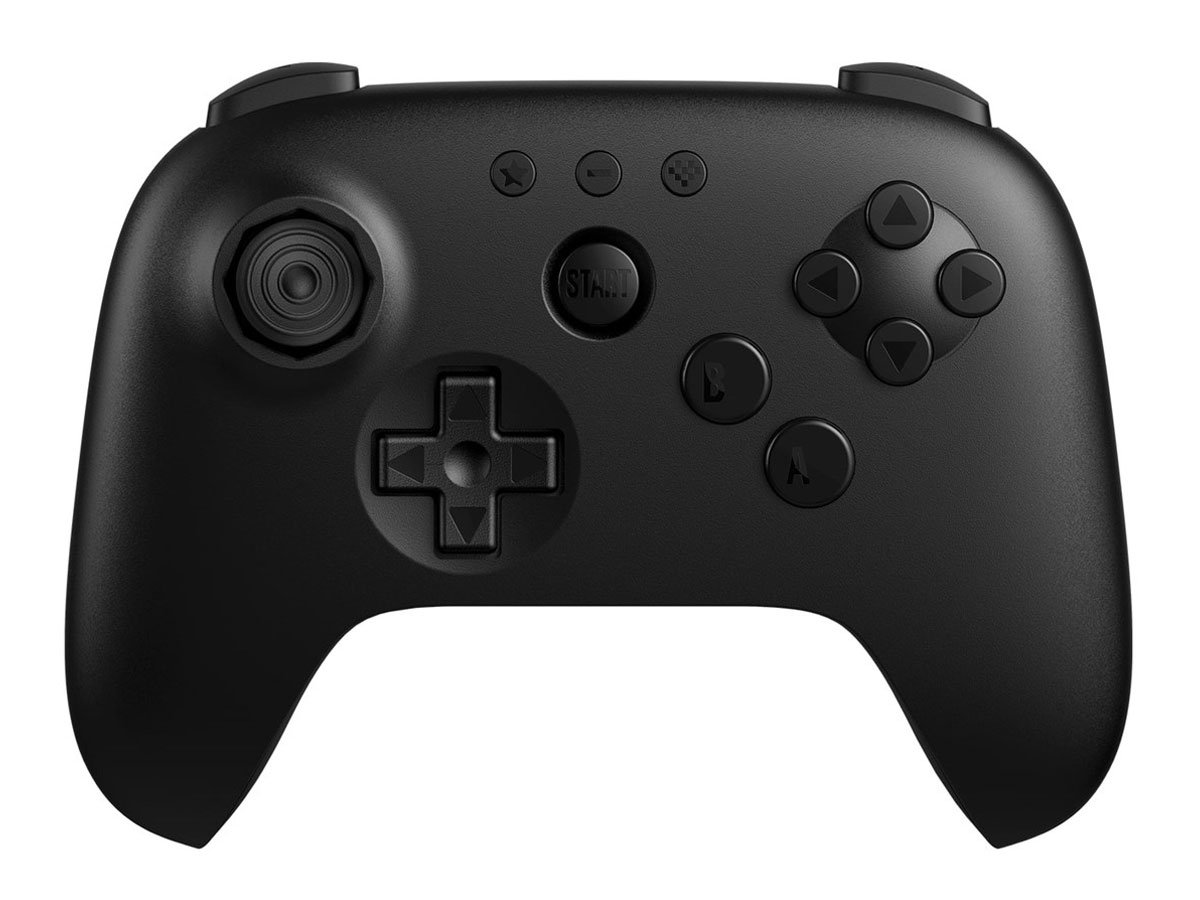Kontroler 8BitDo 64 Bluetooth Controller Czarny - Widok od przodu