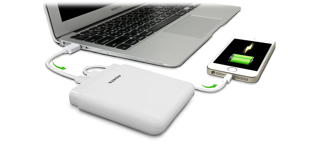 ADATA Power Bank APV150 ładowanie