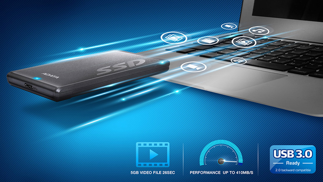 Dysk twardy zewnętrzny ADATA 480GB SV620 Portable SSD USB 3.0