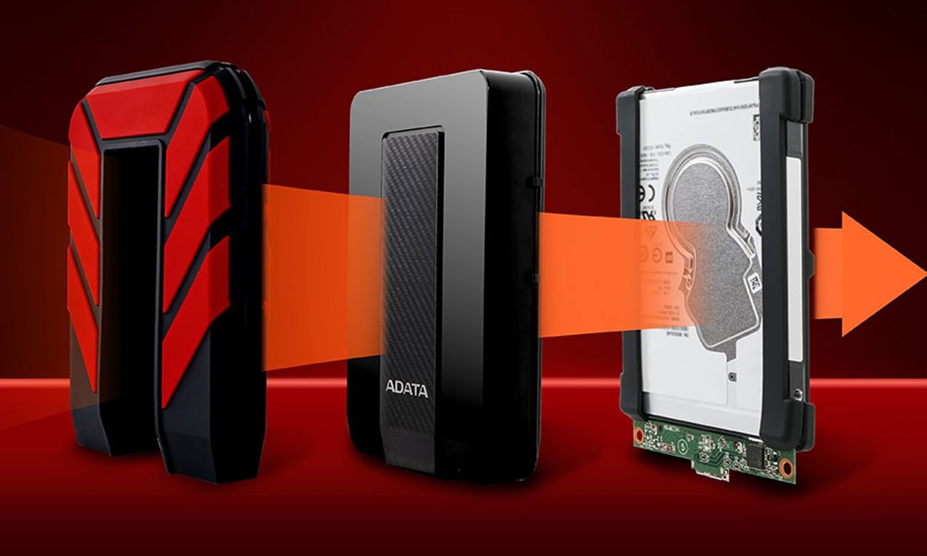 ADATA HD710 Pro Trójwarstwowa konstrukcja