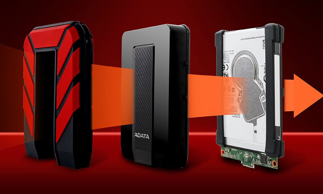 Adata HD710 Pro Trwała trójwarstwowa konstrukcja