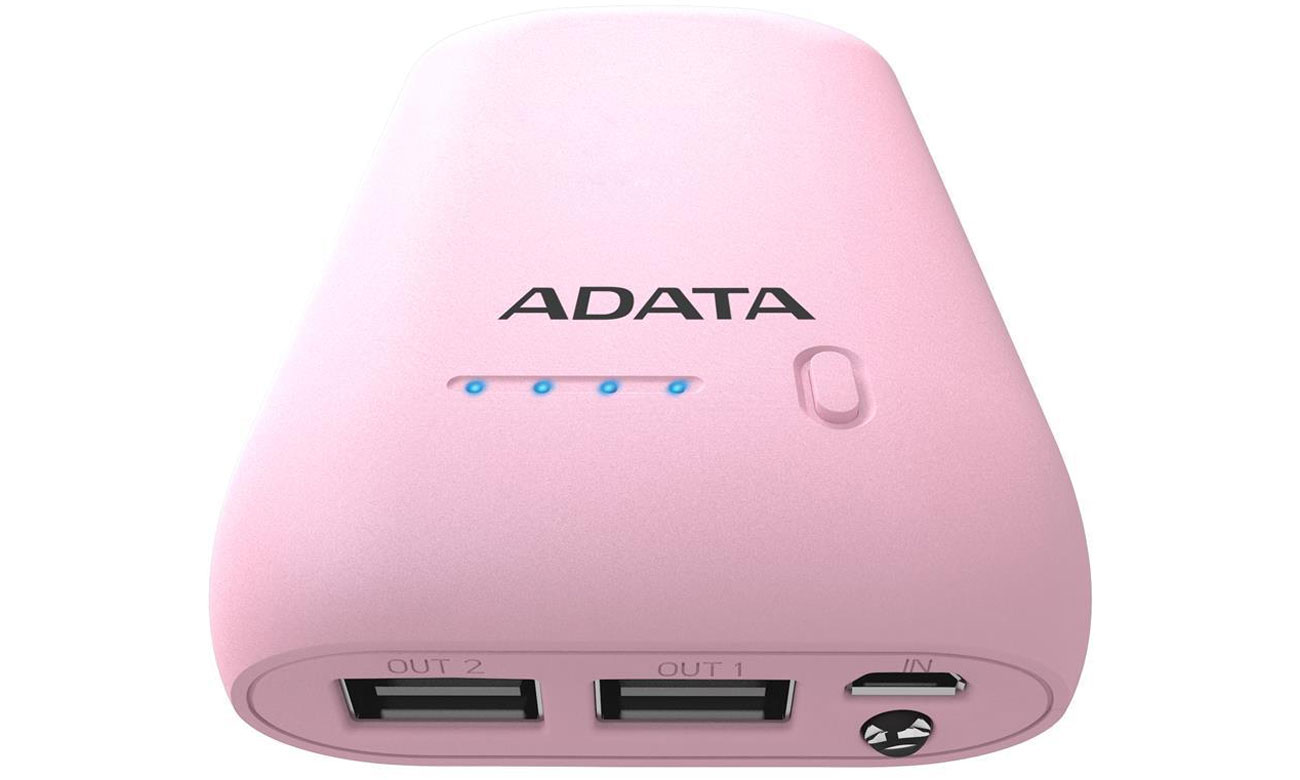 Power Bank ADATA P10050 10050 mAh 2.1 A różowy AP10050-DUSB-5V-CPK