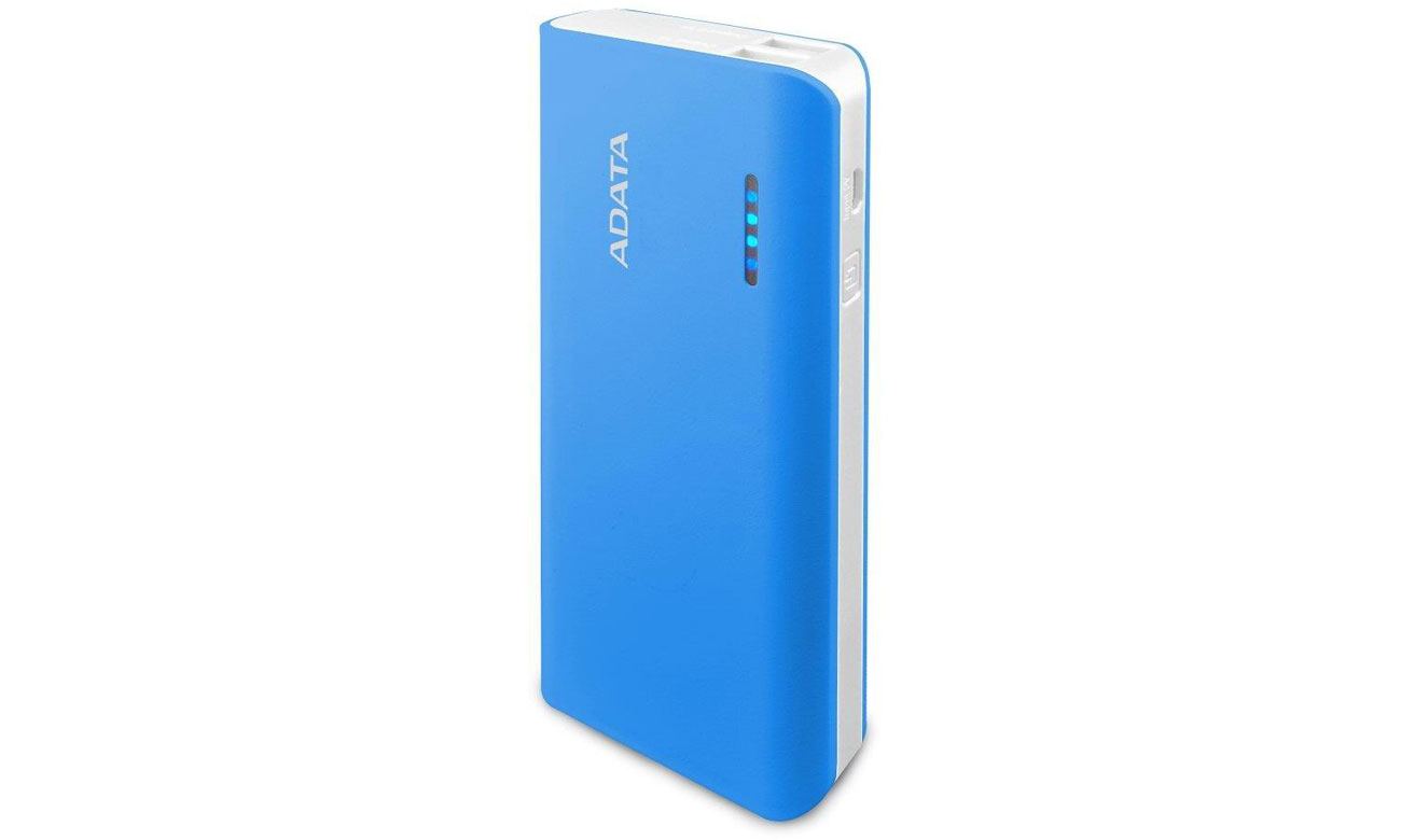 Power Bank ADATA PT100 10000 mAh 2.1A niebieski/biały