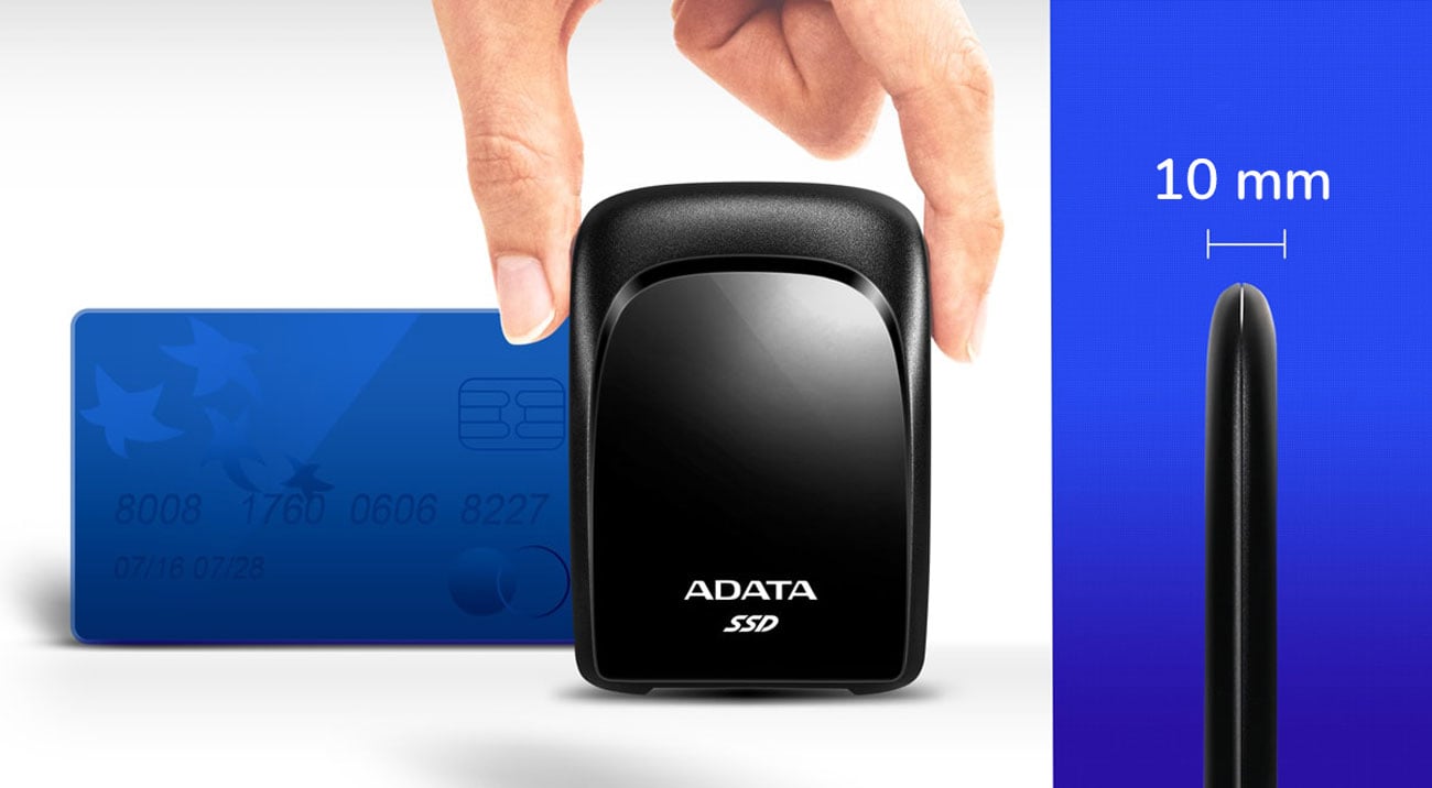 Dysk SSD ADATA SC680 240GB Black USB 3.2 - Kompaktowy rozmiar