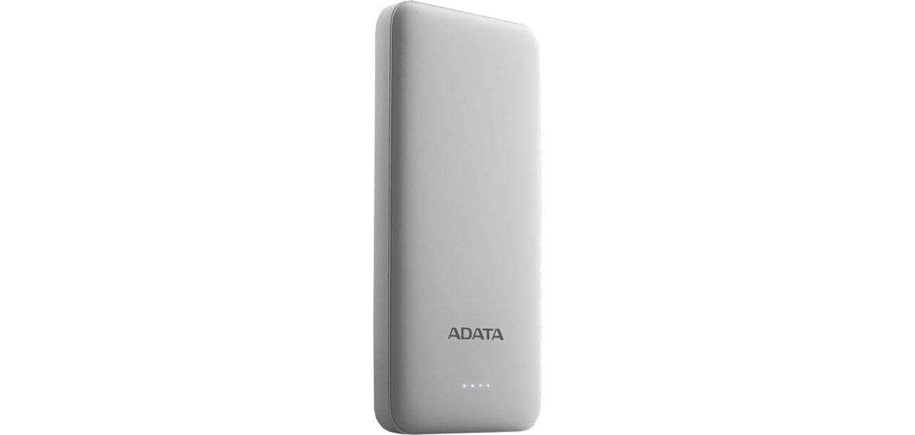 ADATA Power Bank AT10000 10000mAh (2A, biały) AT10000-USBA-CWH