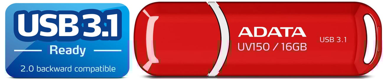 ADATA 16GB DashDrive UV150 czerwony