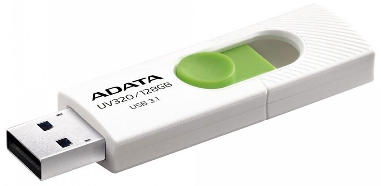 Pendrive ADATA UV320 128 GB weiß-grün