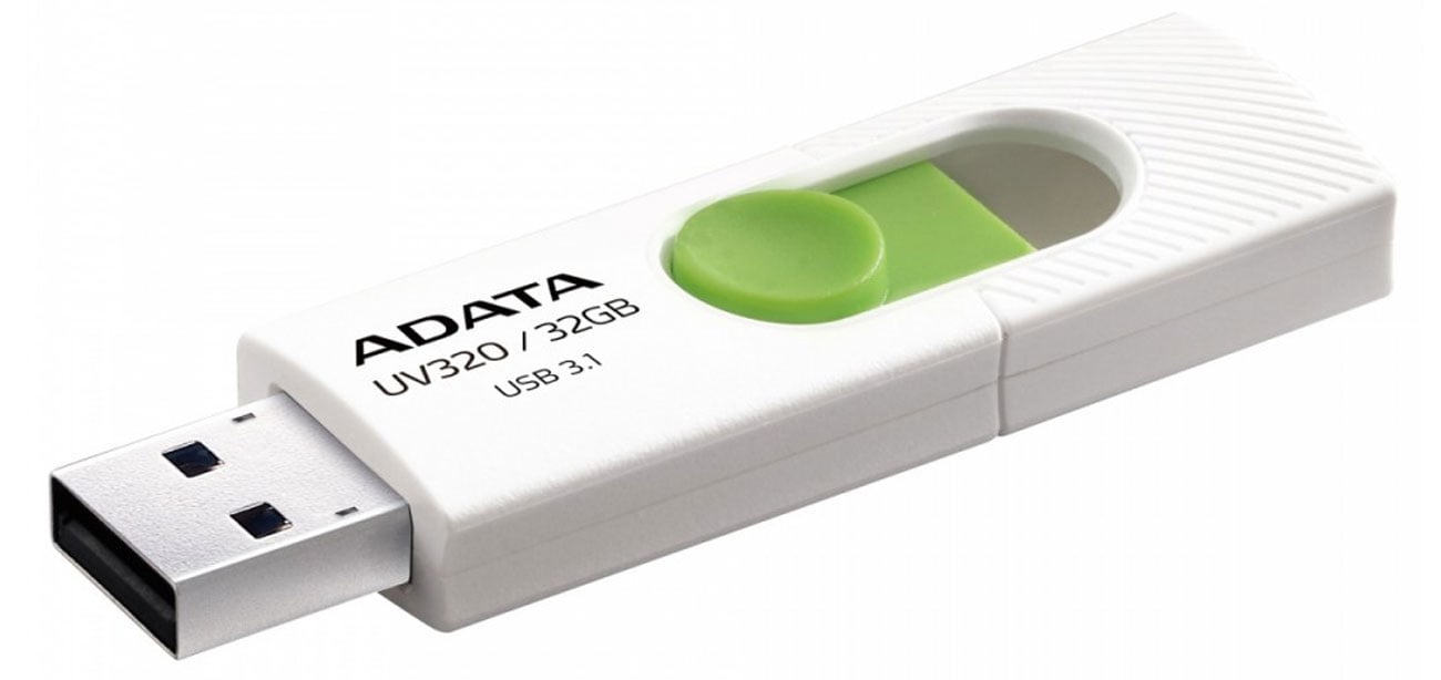 Pendrive ADATA UV320 32 GB biało-zielony