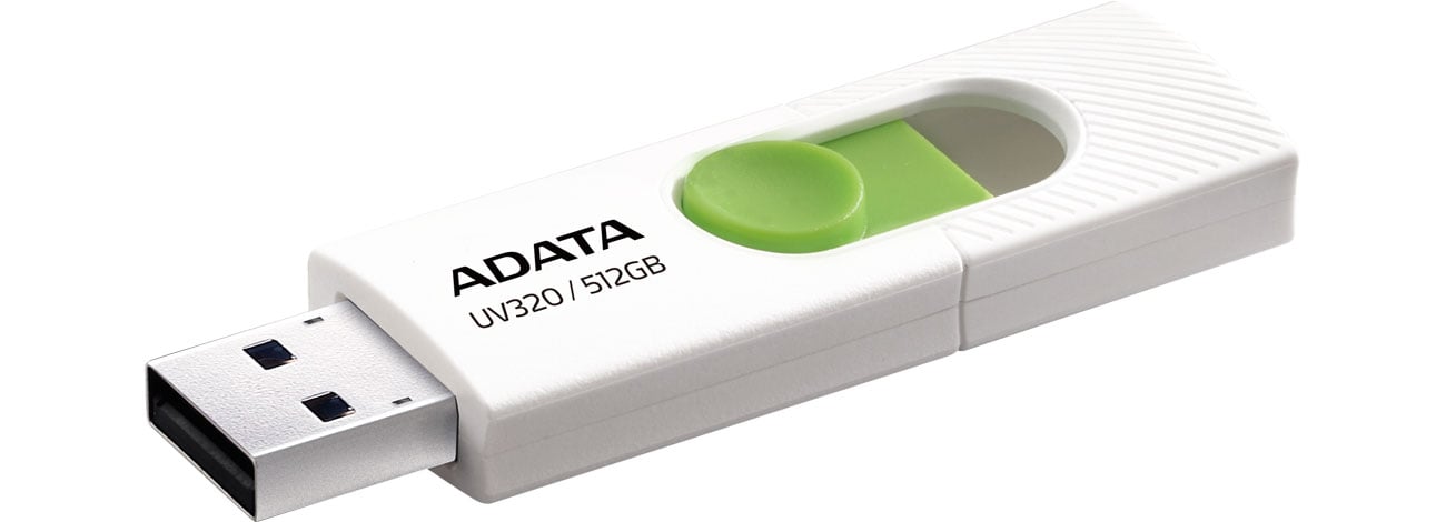Pendrive ADATA UV320 512 GB biało-zielony