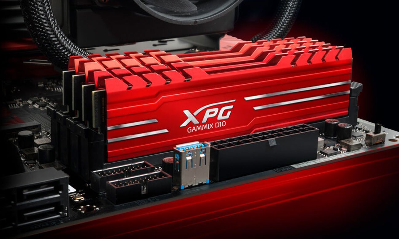 Moduł pamięci RAM DDR4 XPG GAMMIX D10 Doskonała sprawność i wydajność energetyczna