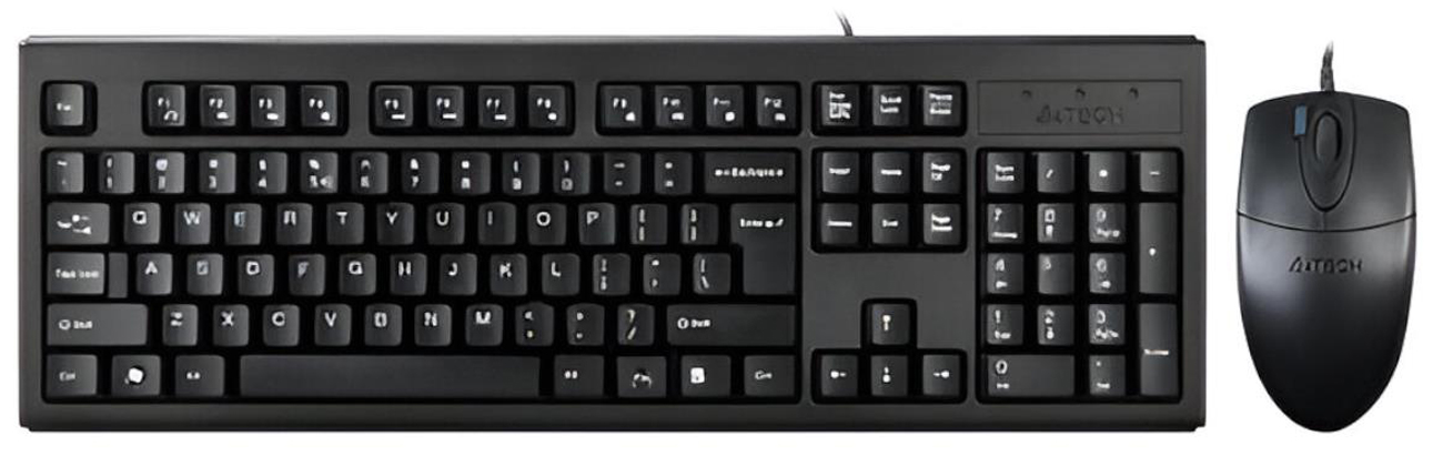Zestaw klawiatura i mysz A4Tech KM-72620D USB Black